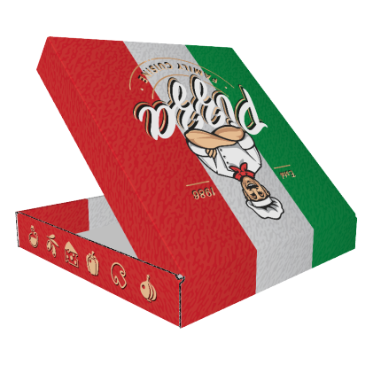 White Pizza Boxes with Custom Logo printed on top – CARTONBAR